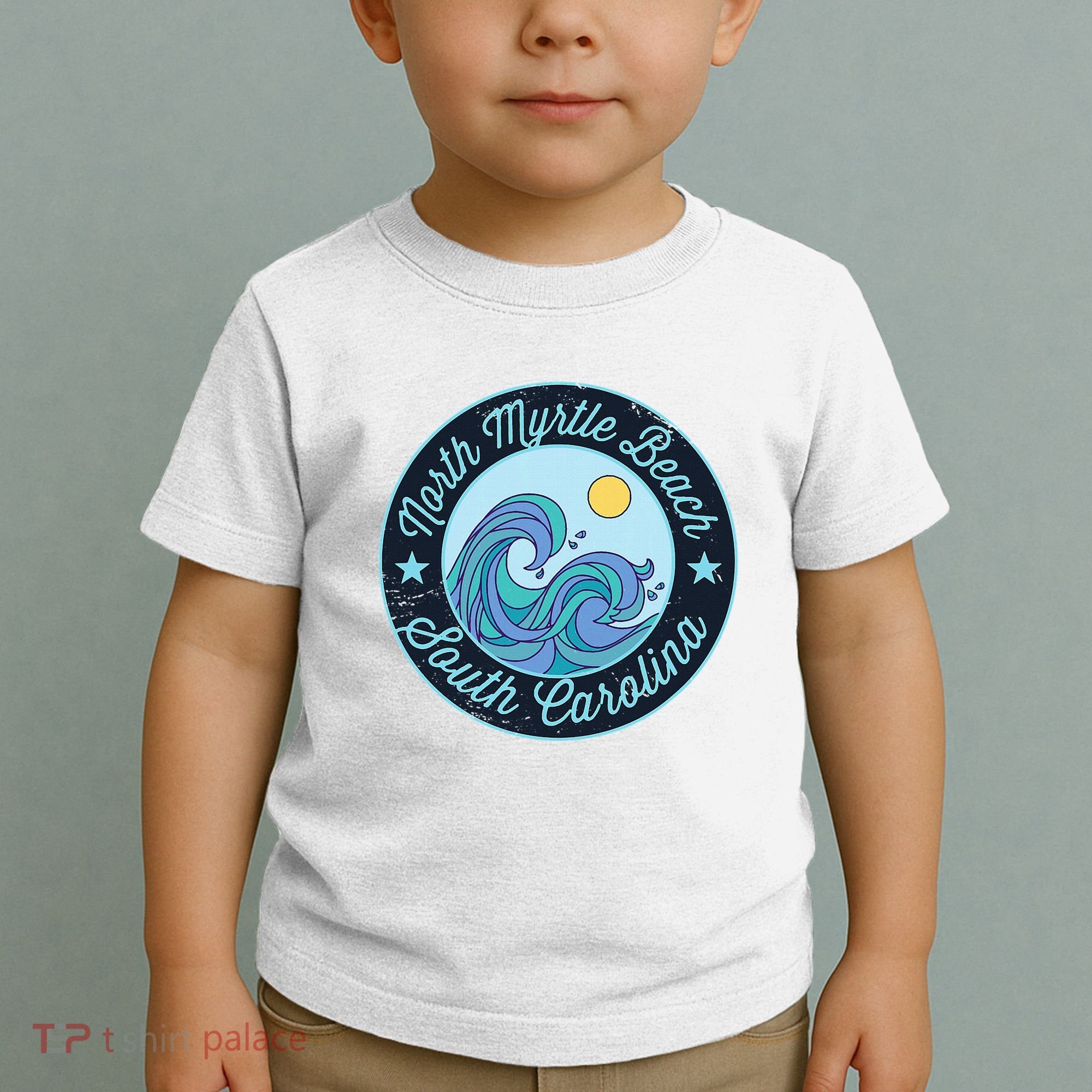 North Myrtle Beach Sc South Carolina Souvenir Nautical Surfe Toddler T-Shirt