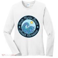 North Myrtle Beach Sc South Carolina Souvenir Nautical Surfe Women's Long Sleeve Shirt thumb 0