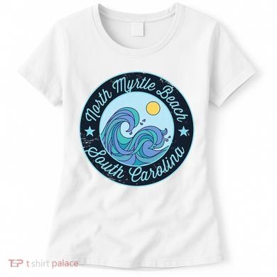 North Myrtle Beach Sc South Carolina Souvenir Nautical Surfe Women's T-Shirt