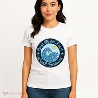 North Myrtle Beach Sc South Carolina Souvenir Nautical Surfe Women's T-Shirt thumb 4