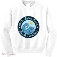 North Myrtle Beach Sc South Carolina Souvenir Nautical Surfe Kids Sweatshirt thumb 0