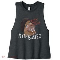 Nasty Myth Busted Women's Racerback Cropped Tank thumb 0