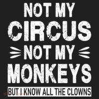 Not My Circus. Not My Monkeys. But I Know All The Clowns Hat thumb 2