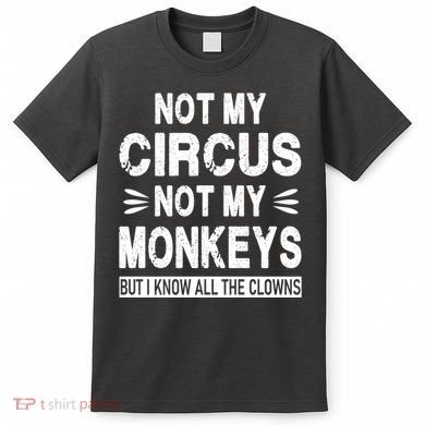 Not My Circus. Not My Monkeys. But I Know All The Clowns T-Shirt