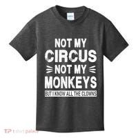 Not My Circus. Not My Monkeys. But I Know All The Clowns Kids T-Shirt thumb 0