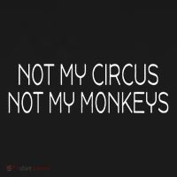 Not My Circus Not My Monkeys Sarcasm Fun Toddler T-Shirt thumb 4