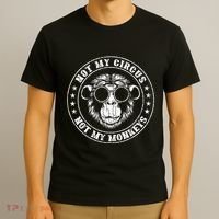 Not My Circus Monkeys Funny Monkey Animal Lover Graphic T-Shirt thumb 3