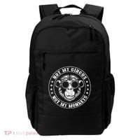 Not My Circus Monkeys Funny Monkey Animal Lover Graphic Backpack thumb 0