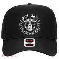 Not My Circus Monkeys Funny Monkey Animal Lover Graphic Hat thumb 0