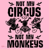 Not My Circus Not My Monkeys Saying Animal Lover Monkey Coaster thumb 2