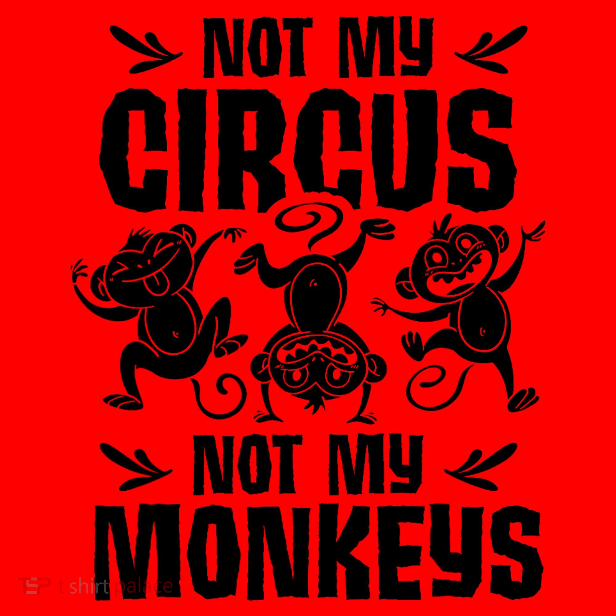 Not My Circus Not My Monkeys Saying Animal Lover Monkey Santa Hat