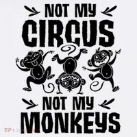 Not My Circus Not My Monkeys Saying Animal Lover Monkey Women's Hoodie thumb 2