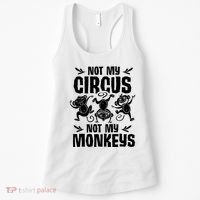 Not My Circus Not My Monkeys Saying Animal Lover Monkey Women's Tank Top thumb 0