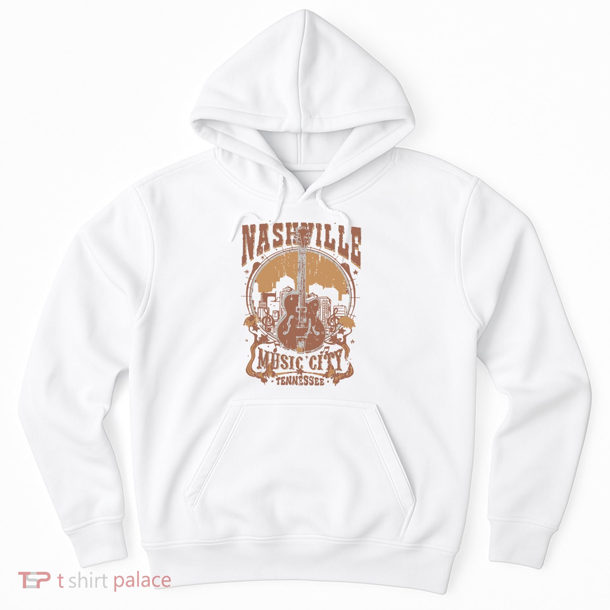 Nashville Music City Tennessee Guitar Hoodie