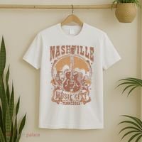 Nashville Music City Tennessee Guitar T-Shirt thumb 2