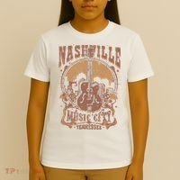Nashville Music City Tennessee Guitar T-Shirt thumb 4