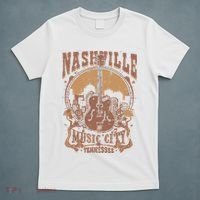 Nashville Music City Tennessee Guitar T-Shirt thumb 5