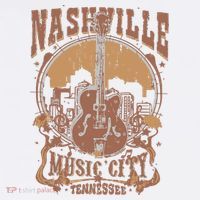 Nashville Music City Tennessee Guitar T-Shirt thumb 7