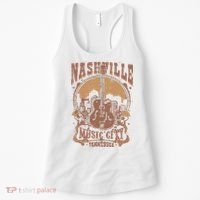 Nashville Music City Tennessee Guitar Women's Tank Top thumb 0