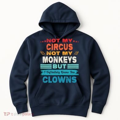Not My Circus Not My Monkeys But I Definitely Know The Clown Hoodie