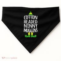 Ninny Muggins! Cotton Headed Funny Christmas Cool Gift USA-Made Doggie Bandana thumb 0