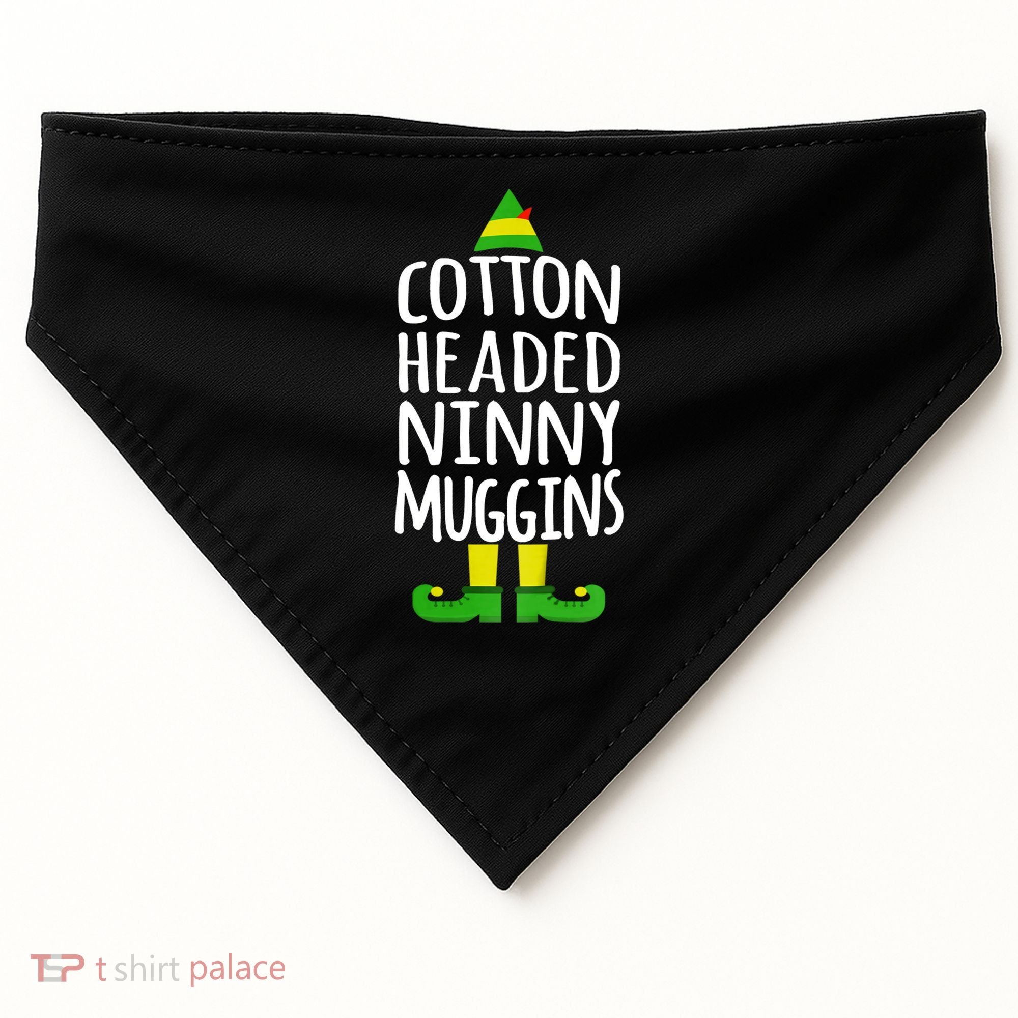 Ninny Muggins! Cotton Headed Funny Christmas Cool Gift USA-Made Doggie Bandana