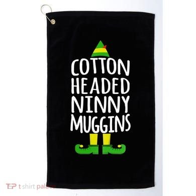 Ninny Muggins! Cotton Headed Funny Christmas Cool Gift Golf Towel