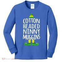 Ninny Muggins! Cotton Headed Funny Christmas Cool Gift Kids Long Sleeve Shirt thumb 0