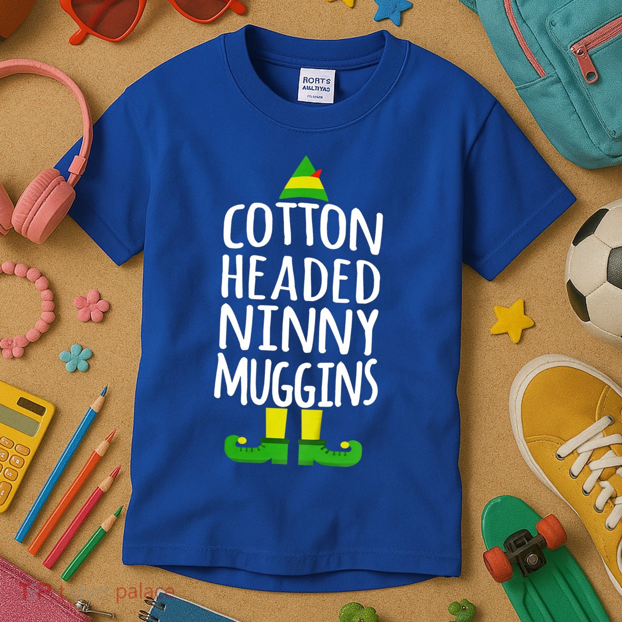 Ninny Muggins! Cotton Headed Funny Christmas Cool Gift Kids T-Shirt