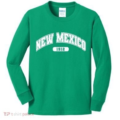 New Mexico Collegiate Style Kids Long Sleeve Shirt