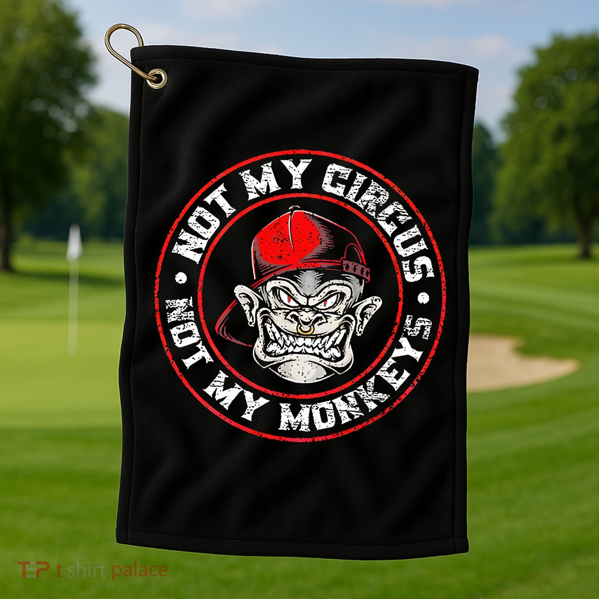 Not My Circus Not My Monkeys Golf Towel