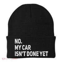 No My Car Isn't Done Yet Funny Car Mechanic Garage Beanie thumb 0