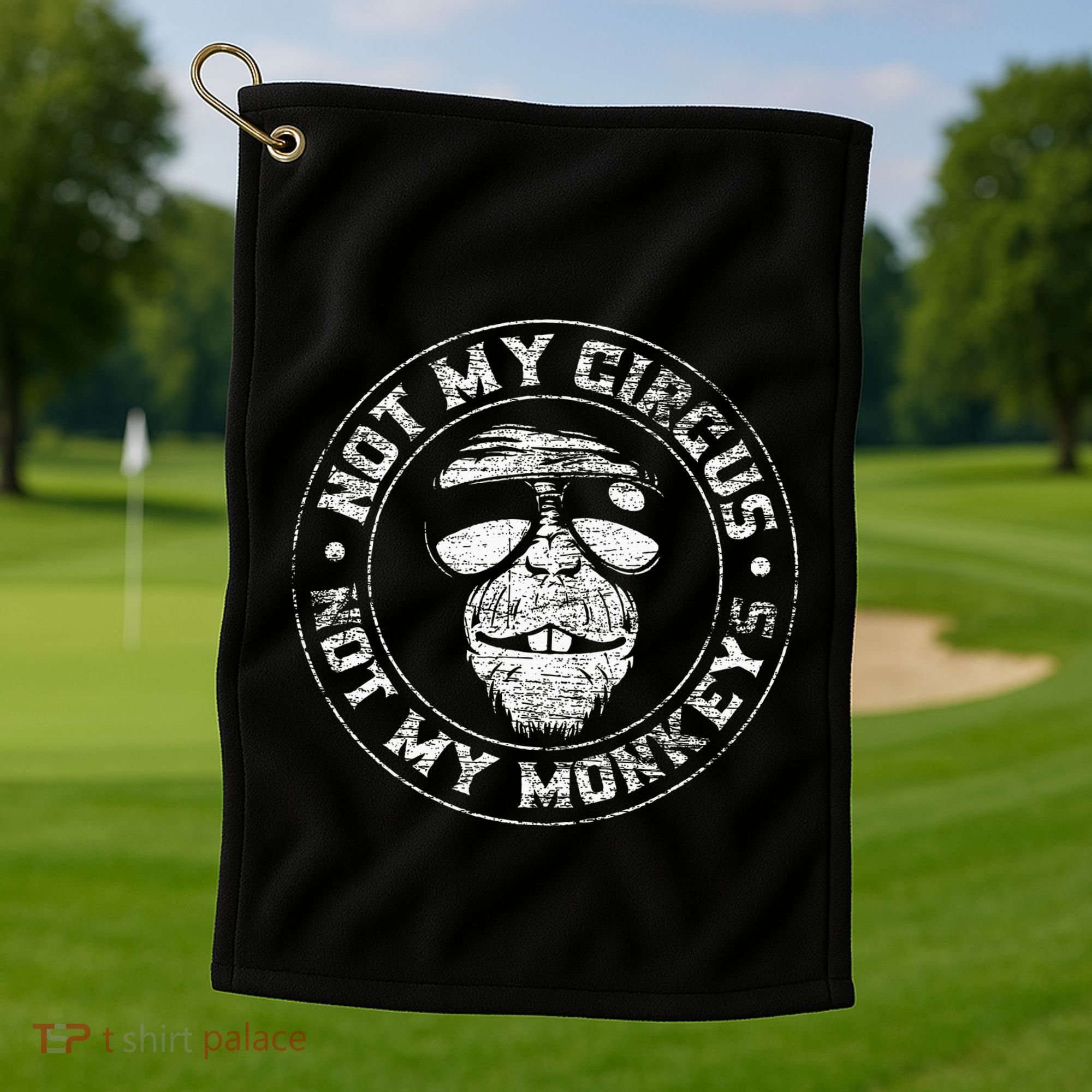 Not My Circus Not My Monkeys Golf Towel