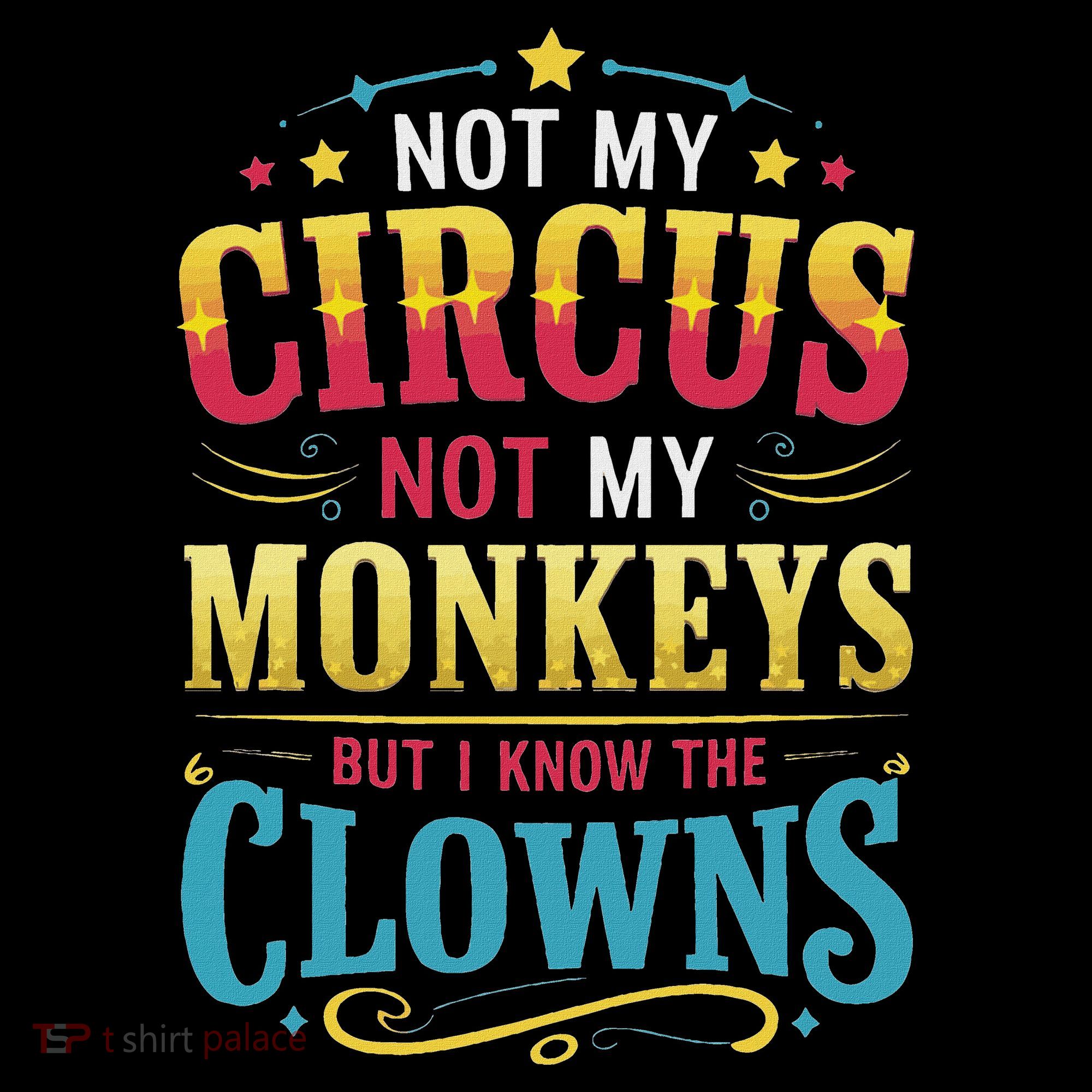 Not My Circus Not My Monkeys But I Know The Clowns T-Shirt