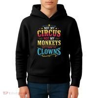 Not My Circus Not My Monkeys But I Know The Clowns Kids Hoodie thumb 4