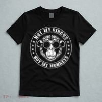 Not My Circus Monkeys Funny Monkey Animal Lover T-Shirt thumb 5