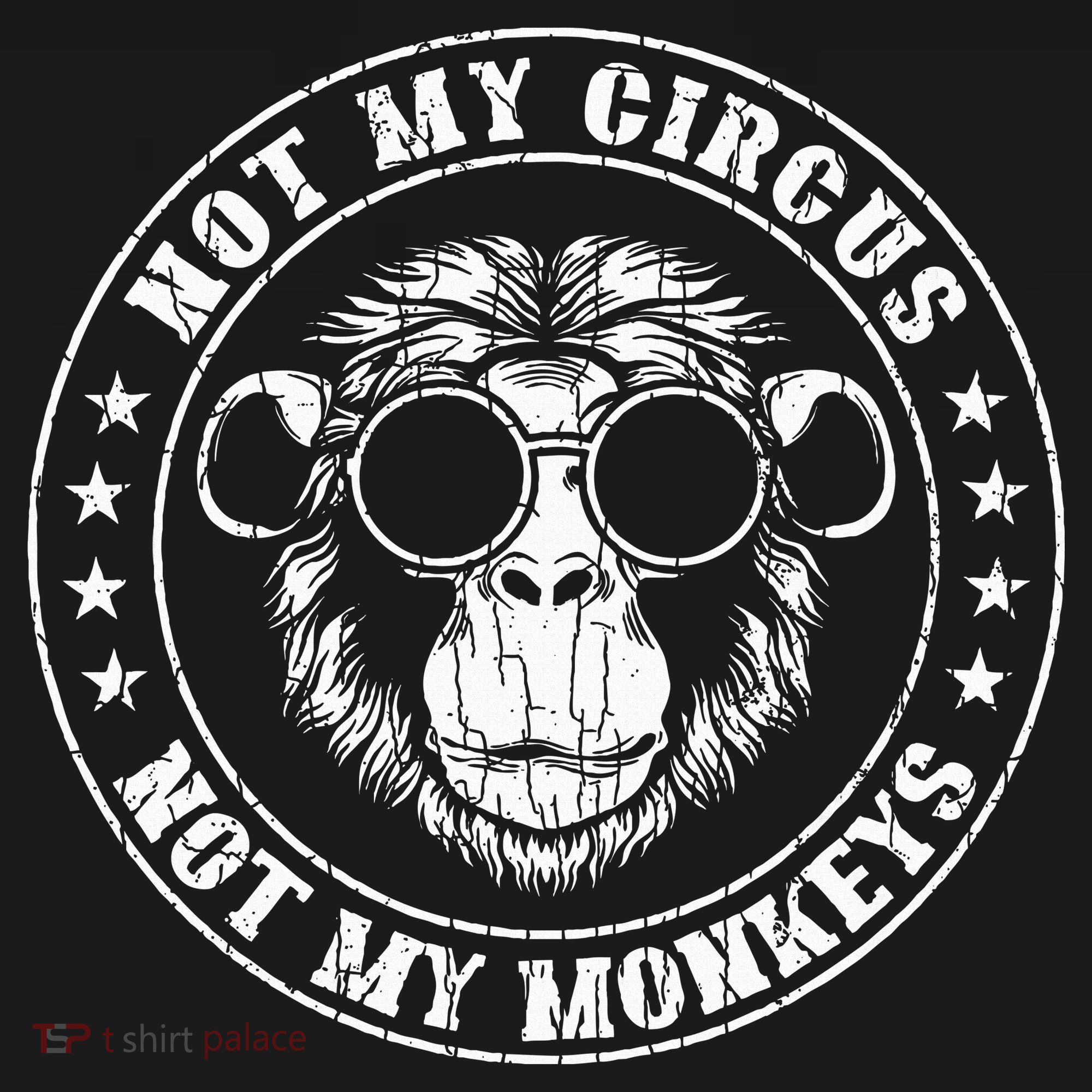 Not My Circus Monkeys Funny Monkey Animal Lover Coaster