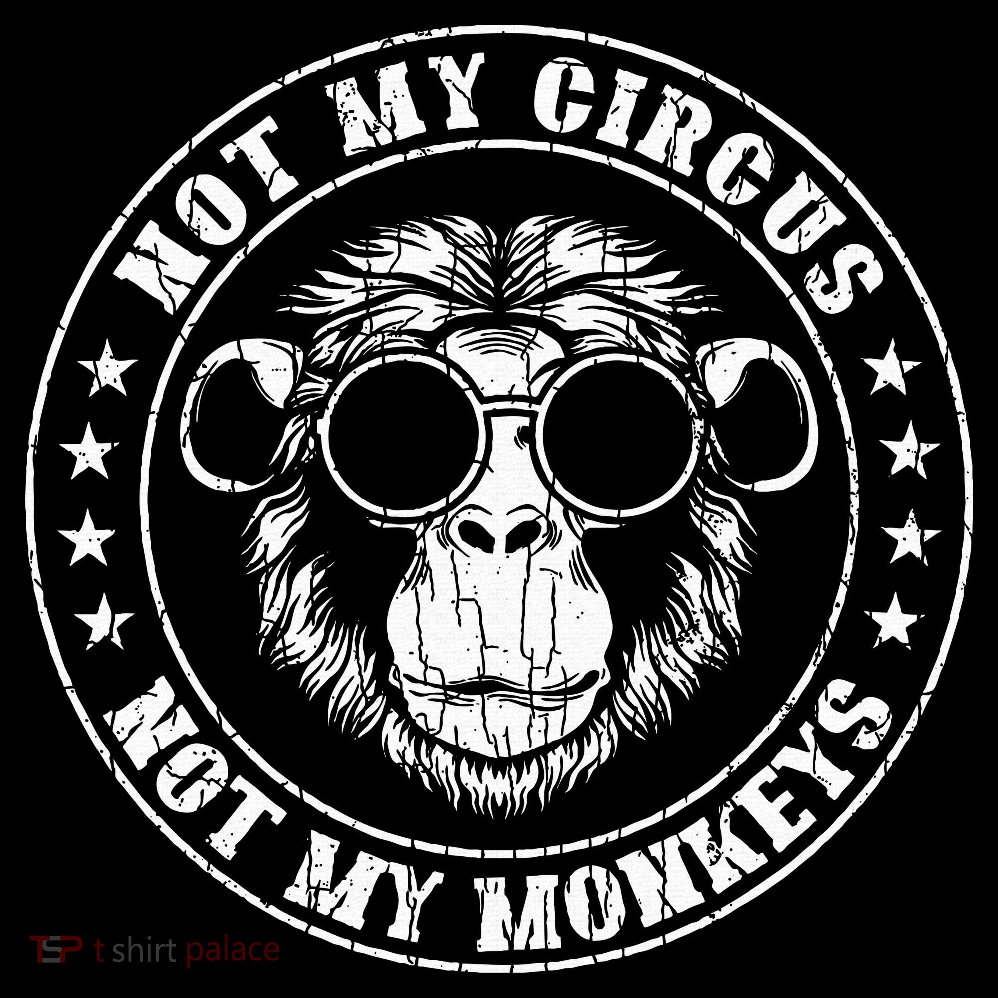 Not My Circus Monkeys Funny Monkey Animal Lover Women's Hoodie