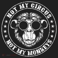 Not My Circus Monkeys Funny Monkey Animal Lover Tumbler thumb 3