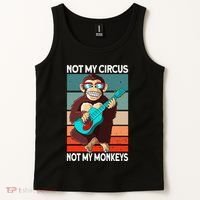 Not My Circus Not My Monkeys Animal Lover Tank Top thumb 2
