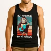 Not My Circus Not My Monkeys Animal Lover Tank Top thumb 3