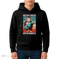 Not My Circus Not My Monkeys Animal Lover Kids Hoodie thumb 4