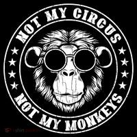Not My Circus Not My Monkeys Funny Women's Hoodie thumb 2