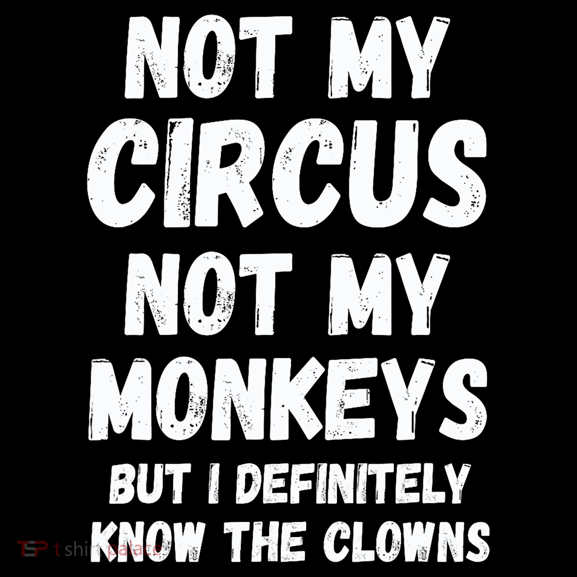 Not My Circus Not My Monkeys But I Definitely Know The Clowns T-Shirt