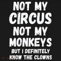 Not My Circus Not My Monkeys But I Definitely Know The Clowns Women's Tank Top thumb 5