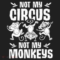 Not My Circus Not My Monkeys Saying Animal Lover Monkey Women's Sweatshirt thumb 2