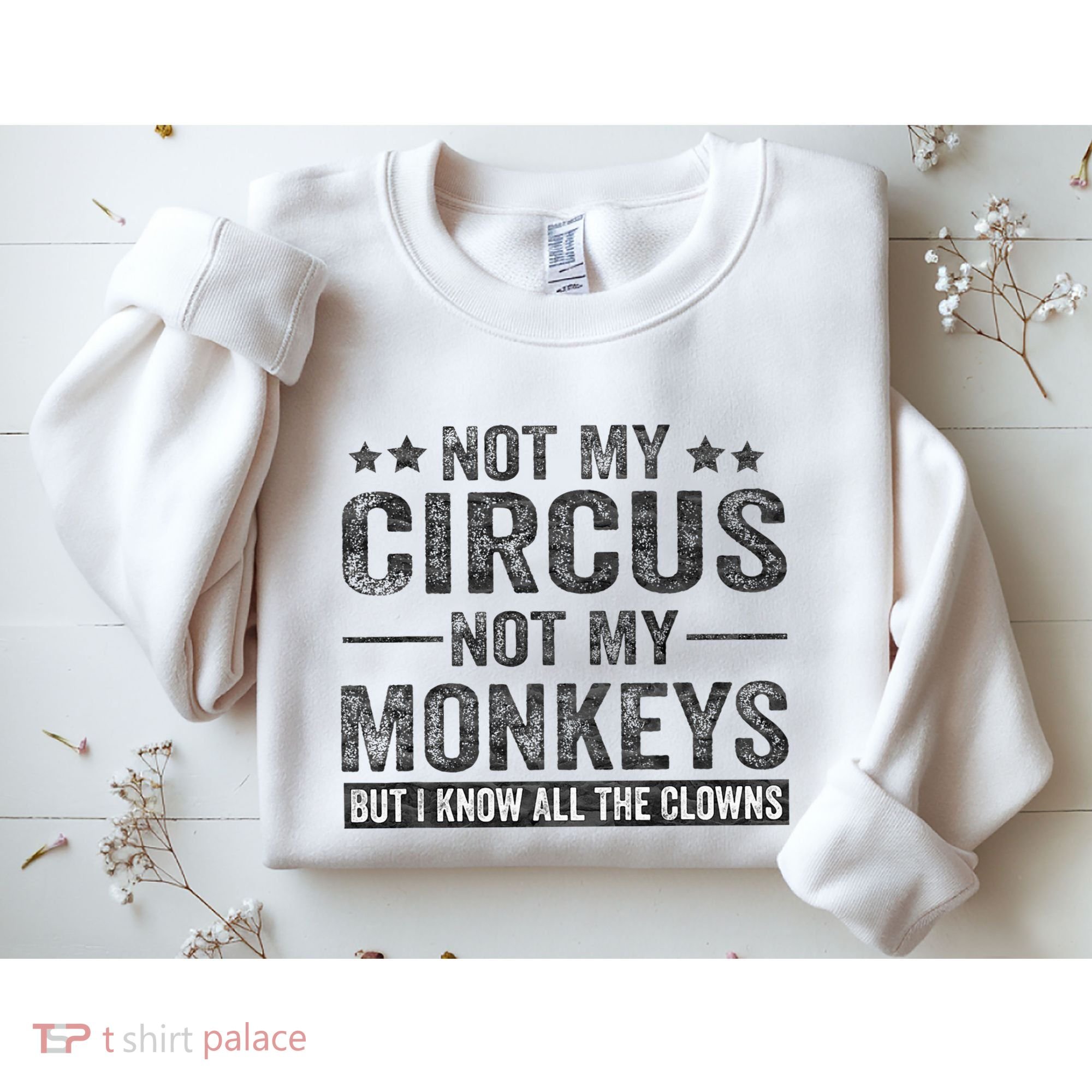 Not My Circus Not My Monkeys But I Know All The Clowns Sweatshirt