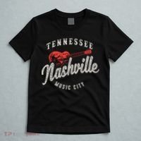 Nashville Music City Guitar Vintage Gift T-Shirt thumb 5