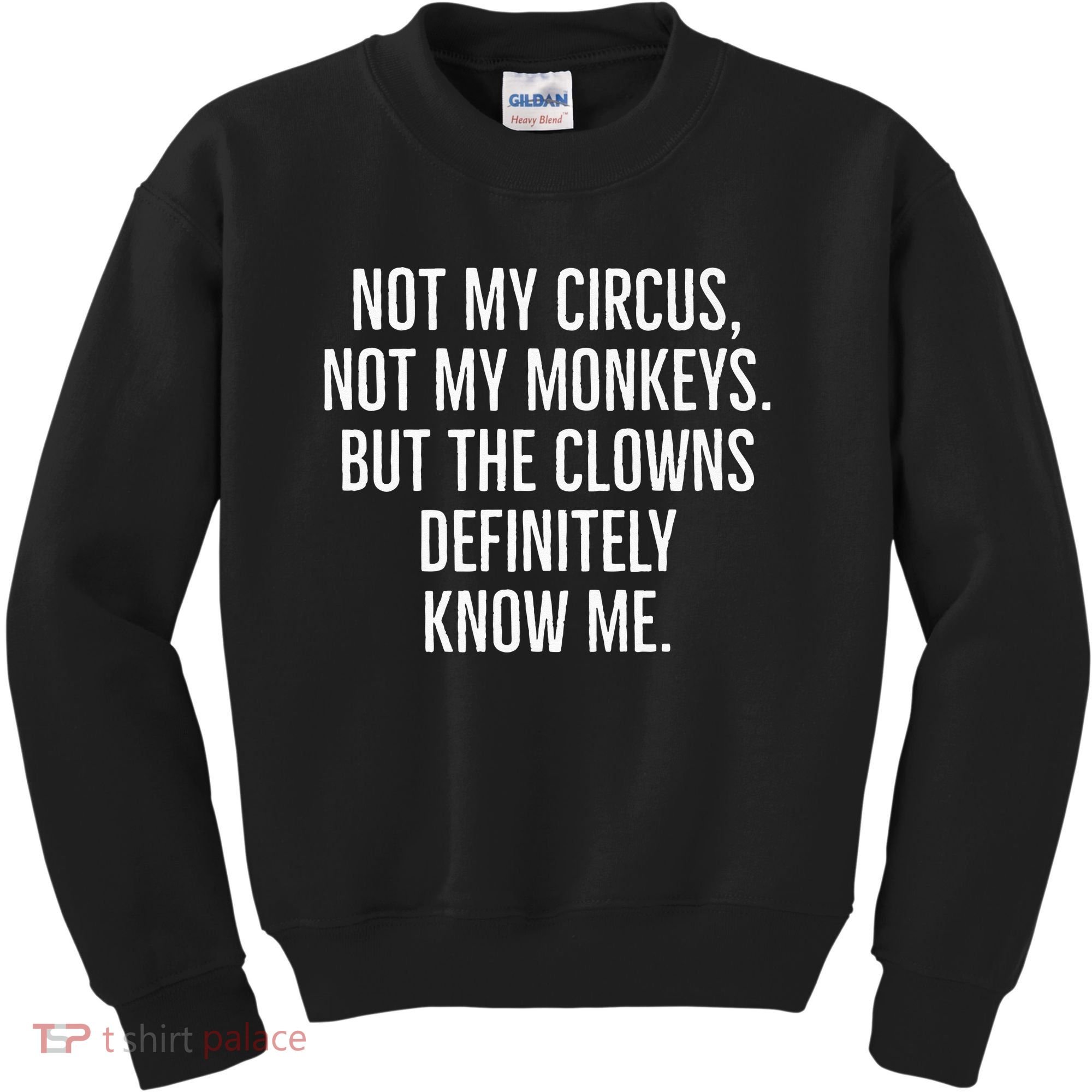 Not My Circus Not My Monkeys But The Clowns Definitely Know Kids Sweatshirt