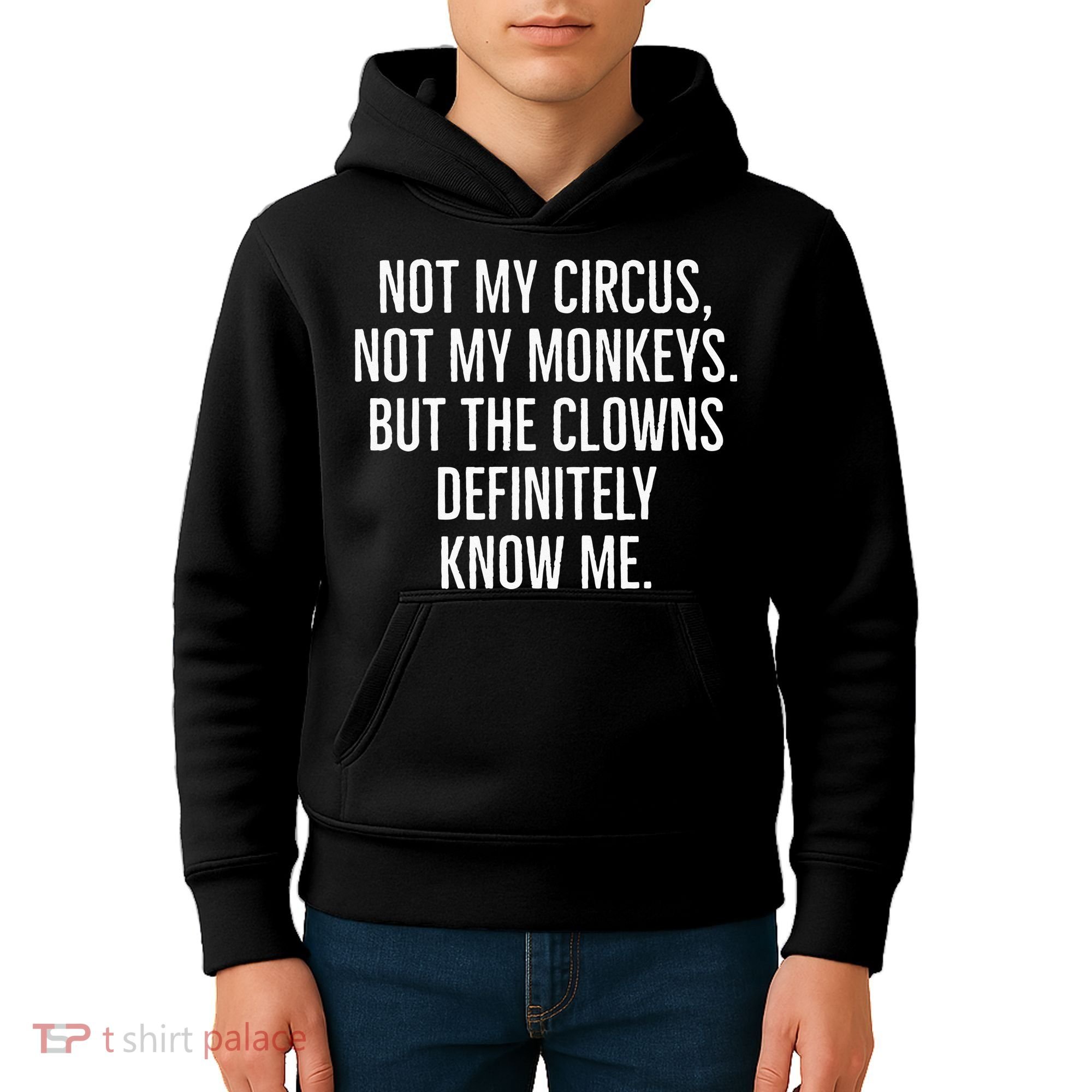 Not My Circus Not My Monkeys But The Clowns Definitely Know Kids Hoodie
